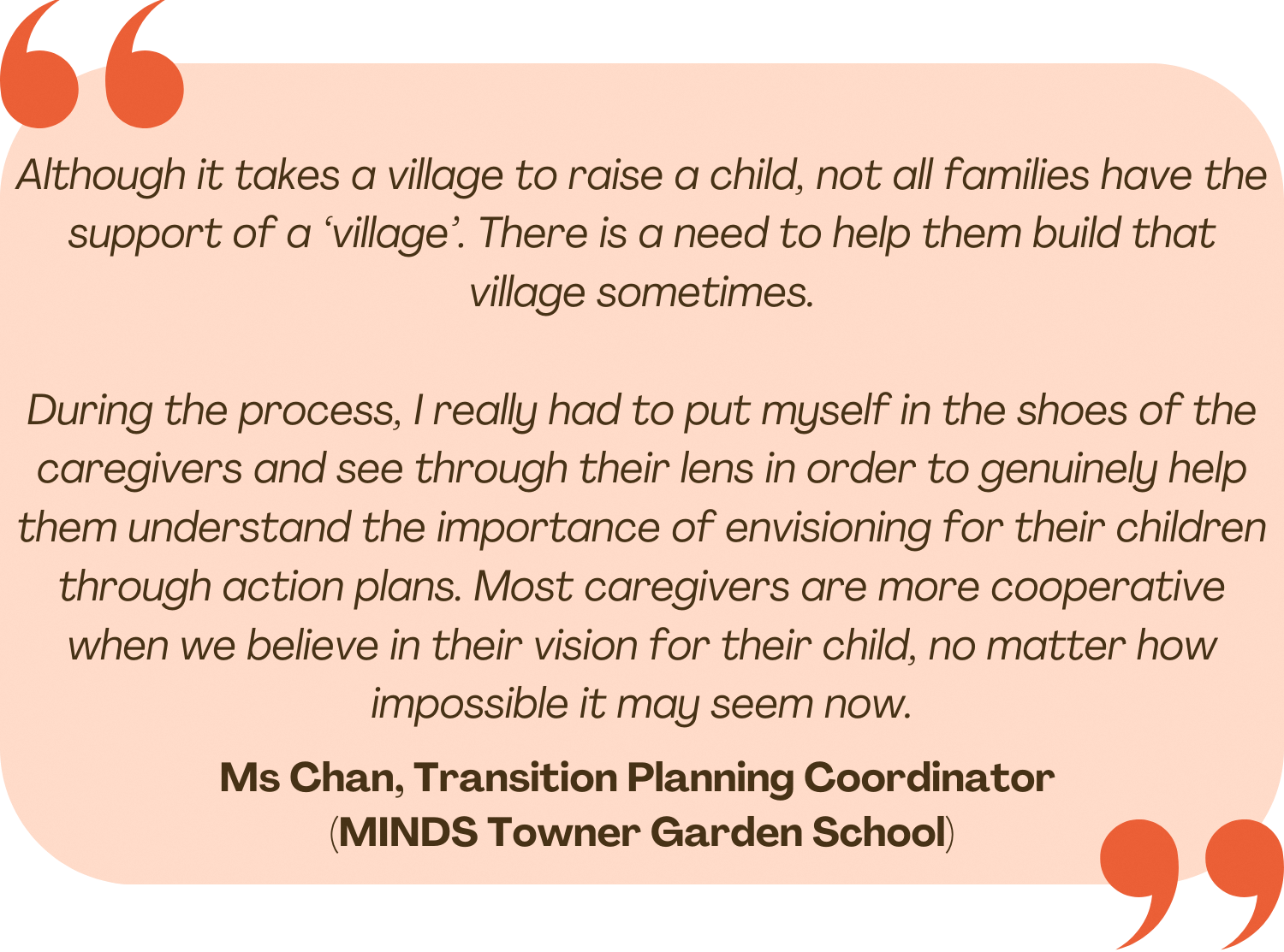 Quote by Ms Chan